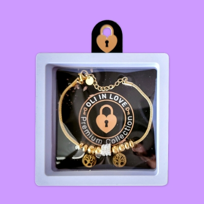 Picture of Pulsera de mujer acero Dorado