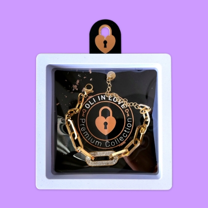 Picture of Pulsera de mujer acero Dorado